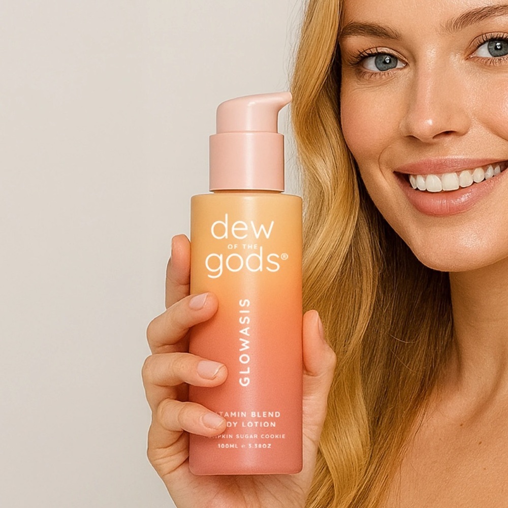 🎃 DEW OF THE GODS Glowasis Vitamin Blend Body Lotion in Pumpkin Sugar Cookie